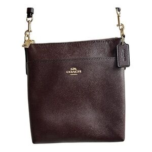 Coach Kitt Crossbody – Oxblood Wine Leather – Quiet Luxury Vibes